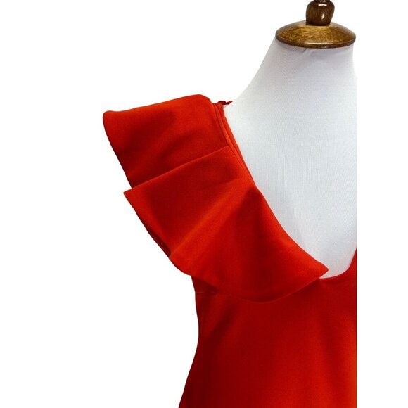 Badgley Mishka Bella Camille Gown Red Size 8 NWT Stealth Wealth Formal Glam - Picture 7 of 13